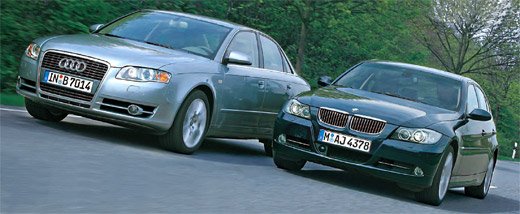 BMW 330i and A4 3.2 FSI